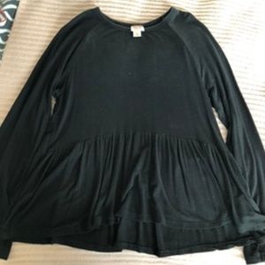 Long Sleeve Babydoll Top